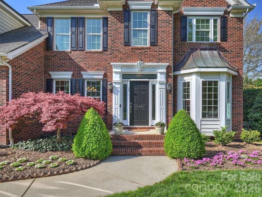 15485 Donnington Drive, Charlotte, NC 28277.  MLS# CAR4365294, YatesRealty ID 10441. Front Exterior