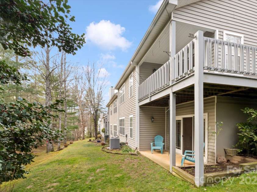 870 Park Place, Hendersonville, NC 28791.  MLS# CAR4206415, YatesRealty ID 10456. View of Back Patio