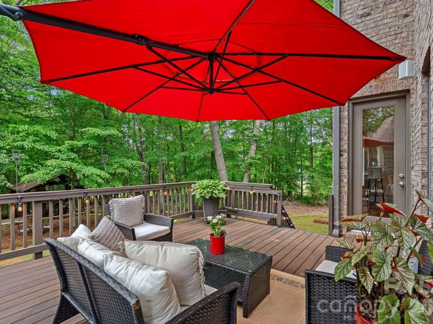 1305 Anniston Place, Wesley Chapel, NC 28079.  MLS# CAR4355553, YatesRealty ID 10457. Back Deck