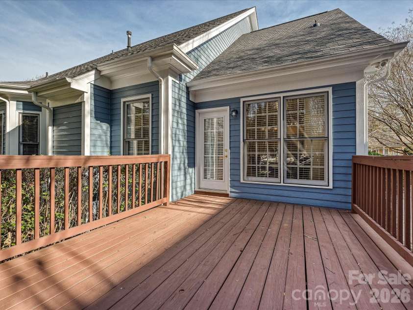 306 Ashby Drive, Davidson, NC 28036.  MLS# CAR4358205, YatesRealty ID 10461. Nice deck was recently powerwashed