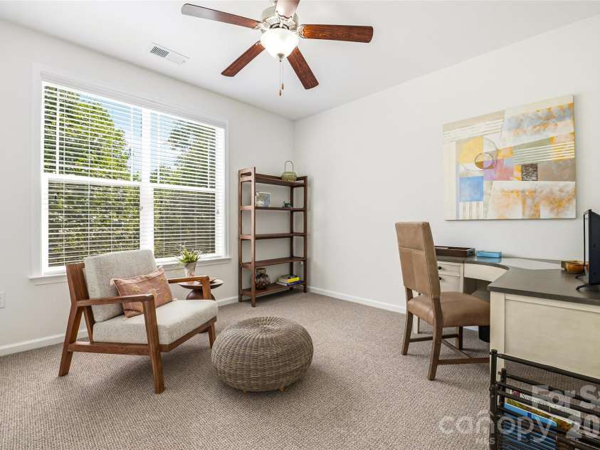 142 Brickton Village Circle, Fletcher, NC 28732.  MLS# CAR4391432, YatesRealty ID 10465. Bedroom 2 off Balcony.