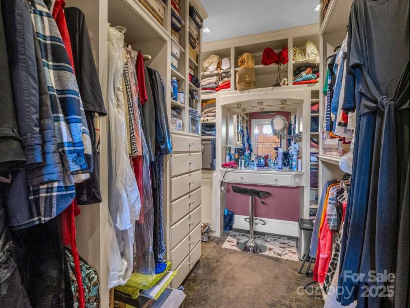 1102 Mountain Road, Bostic, NC 28018.  MLS# CAR4318780, YatesRealty ID 1047. One of two walk-in closets