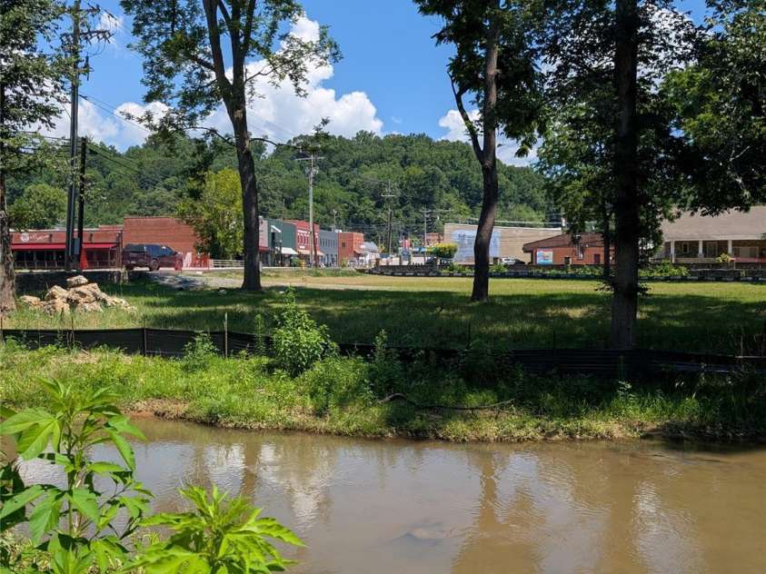 203 Catawba Avenue, Old Fort, NC 28762.  MLS# CAR4252894, YatesRealty ID 10474. View of downtown from the yard!
