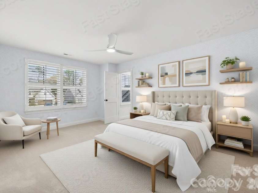 13810 Derby Farm Lane, Charlotte, NC 28278.  MLS# CAR4363258, YatesRealty ID 10479. Virtually staged Bedroom 2