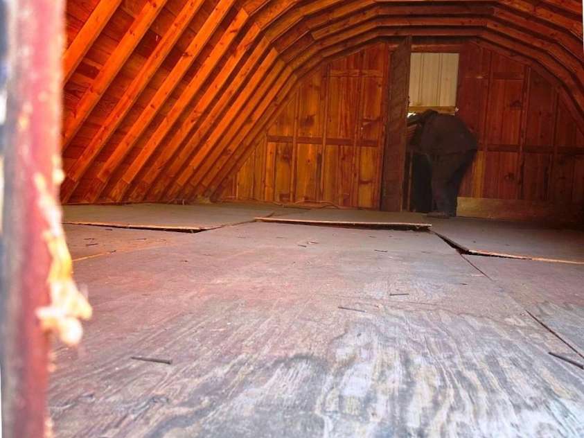 172 formerly 153 Main Street, Saluda, NC 28773.  MLS# CAR4225037, YatesRealty ID 1048. Unfinished upstairs view