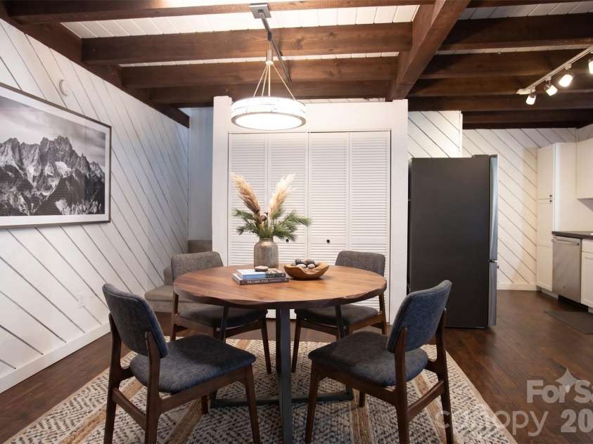 116 Vehorn Road, Fairview, NC 28730.  MLS# CAR4345277, YatesRealty ID 10496. Virtually Staged Dining Area