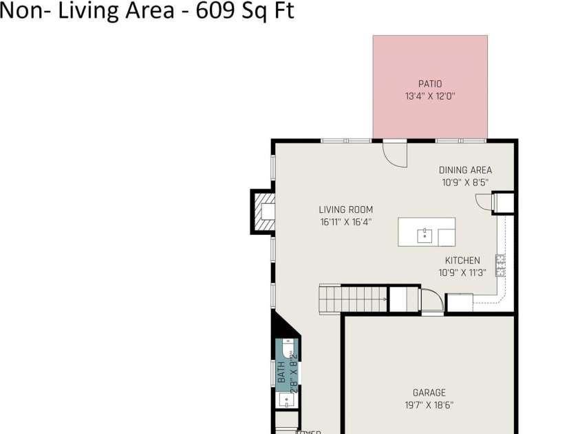 3614 Dolly Madison Road, Charlotte, NC 28208.  MLS# CAR4237478, YatesRealty ID 10542. First Floor Plan