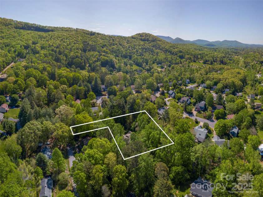 35 Mann Drive, Asheville, NC 28805.  MLS# CAR4252485, YatesRealty ID 10548. Another view from the Drone
