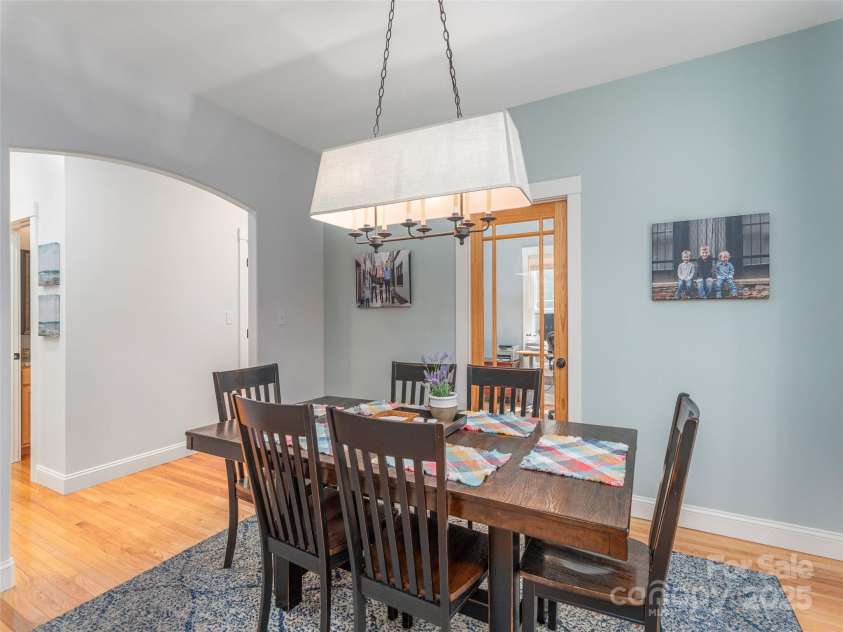 35 Mann Drive, Asheville, NC 28805.  MLS# CAR4252485, YatesRealty ID 10548. From the Kitchen through the Dining Room and also the formal office space