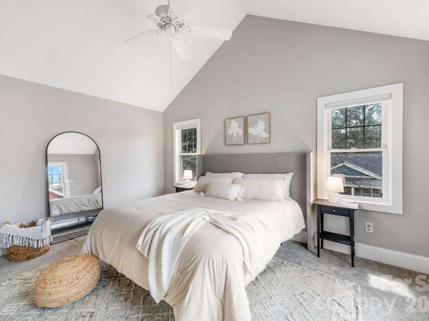 8 Lamar Avenue, Asheville, NC 28803.  MLS# CAR4365889, YatesRealty ID 10551. Primary with vaulted ceilings