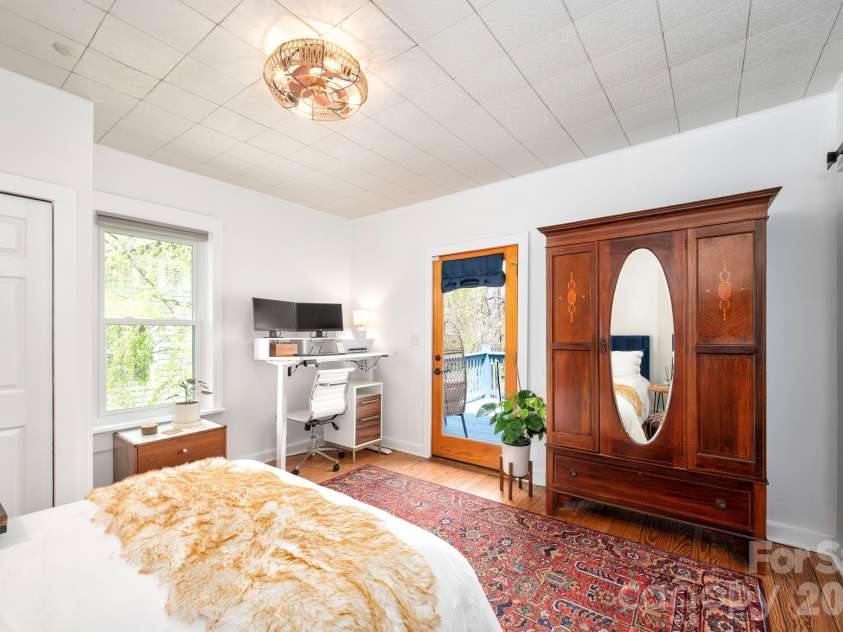 334 Hillside Street, Asheville, NC 28801.  MLS# CAR4363032, YatesRealty ID 10559. Door to Back Deck