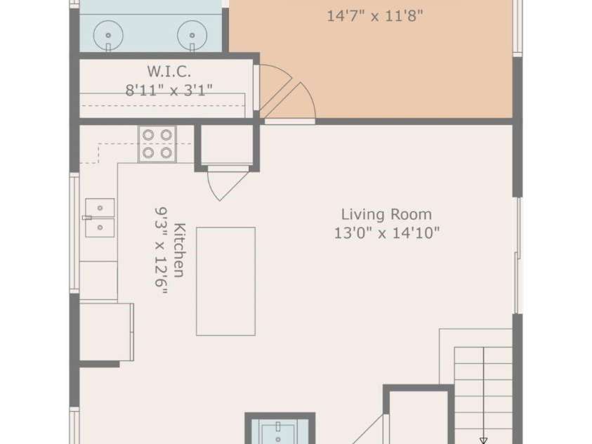 180 Moody Avenue, Candler, NC 28715.  MLS# CAR4248011, YatesRealty ID 10561. Main Level Floor Plan