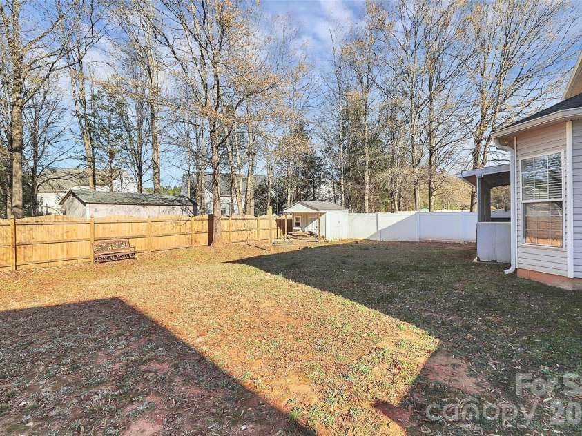 3005 Council Fire Circle, Indian Trail, NC 28079.  MLS# CAR4329437, YatesRealty ID 10561. Backard