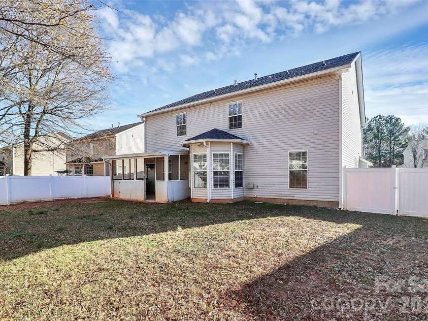 3005 Council Fire Circle, Indian Trail, NC 28079.  MLS# CAR4329437, YatesRealty ID 10561. Backyard