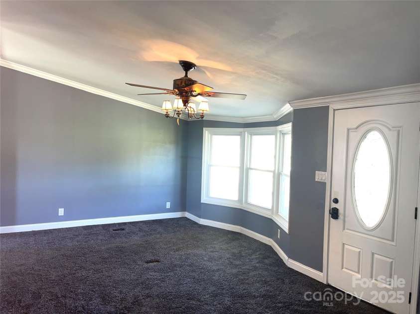 485 Harper Miller Drive, Cleveland, NC 27013.  MLS# CAR4231212, YatesRealty ID 10582. LIVING ROOM VIEW 2
