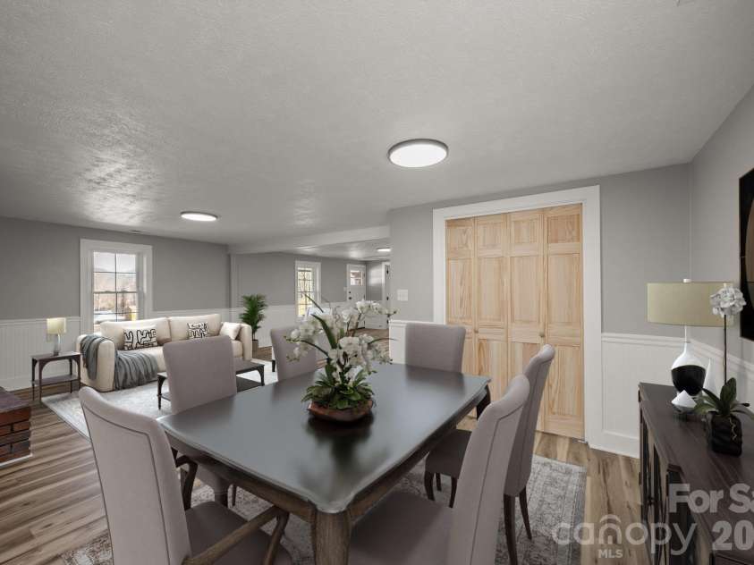 62 Mitchell Street, Canton, NC 28716.  MLS# CAR4338077, YatesRealty ID 10582. Dining Area - Virtually Staged