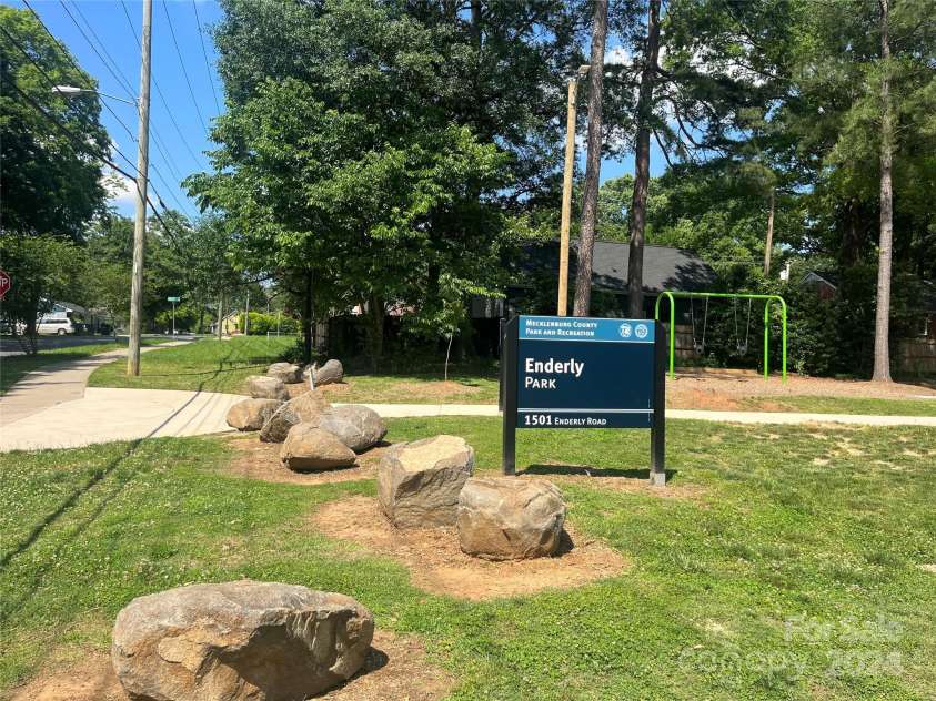 1318 Enderly Road, Charlotte, NC 28208.  MLS# CAR4143612, YatesRealty ID 106. Enderly Park, located just 1 block away