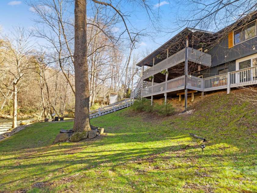 228 White Oak Road, Waynesville, NC 28785.  MLS# CAR4215162, YatesRealty ID 10603. Check out that creek view