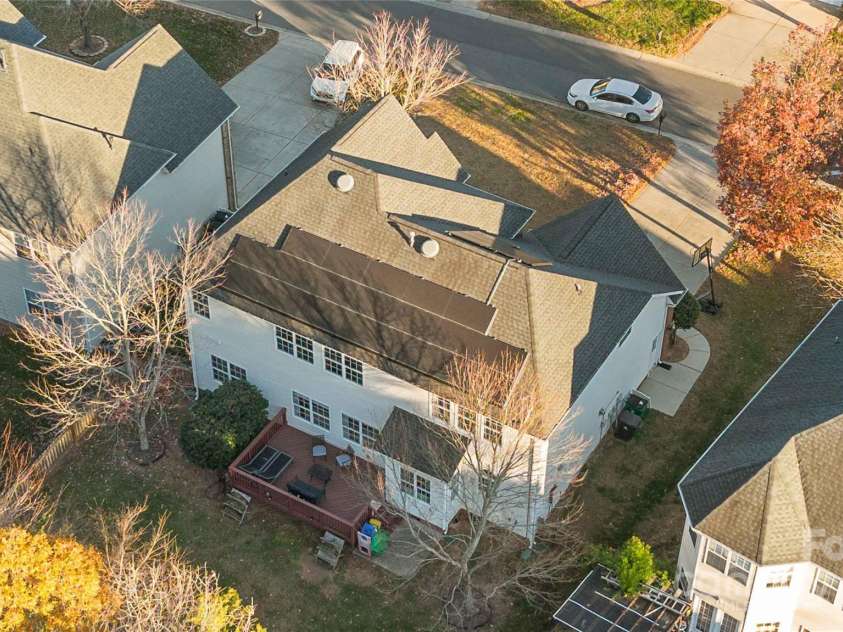 1608 Copperplate Road, Charlotte, NC 28262.  MLS# CAR4323232, YatesRealty ID 1062. Aerial rear view 