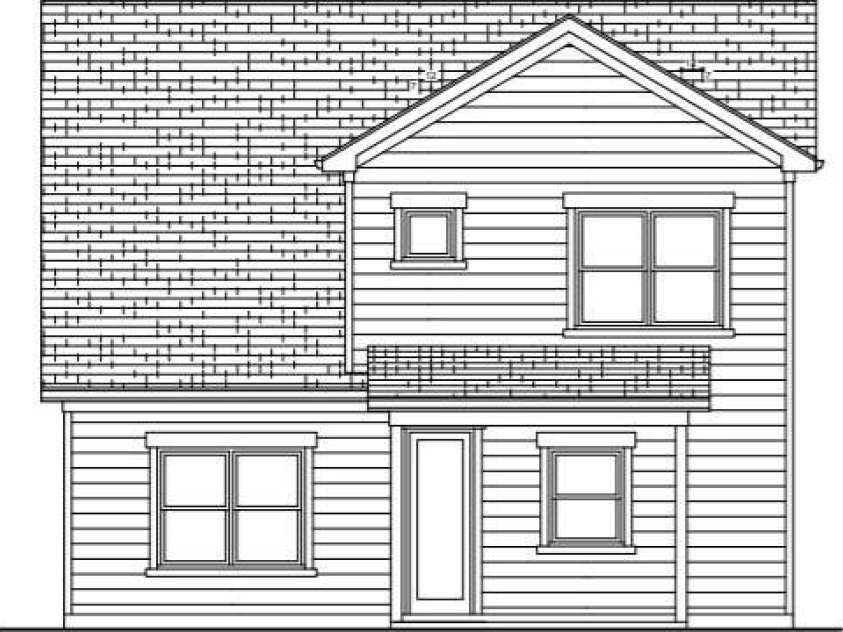 126 Chapel Crossing Lane, Weaverville, NC 28787.  MLS# CAR4327657, YatesRealty ID 1063. Rear Representation