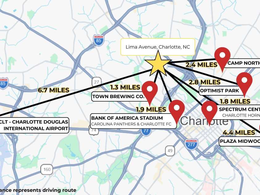 306 Lima Avenue, Charlotte, NC 28208.  MLS# CAR4363414, YatesRealty ID 10638. 