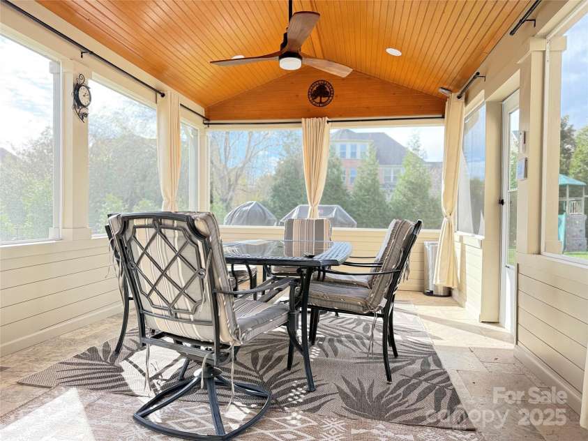 9825 Ardrey Woods Drive, Charlotte, NC 28277.  MLS# CAR4322315, YatesRealty ID 10638. Screened Porch