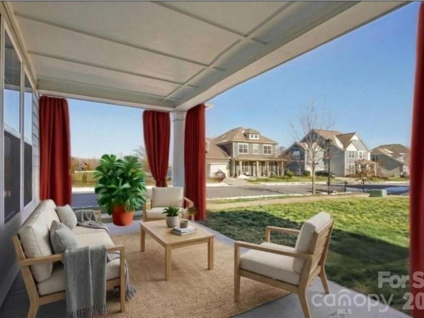 17422 Shearer Road, Davidson, NC 28036.  MLS# CAR4338000, YatesRealty ID 10663. Patio virtually staged