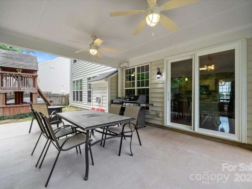 8800 Darcy Hopkins Drive, Charlotte, NC 28277.  MLS# CAR4248848, YatesRealty ID 10668. Back covered patio