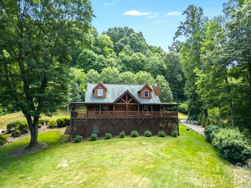 17 Aaron Way, Waynesville, NC 28786.  MLS# CAR4319469, YatesRealty ID 1067. Front of Home