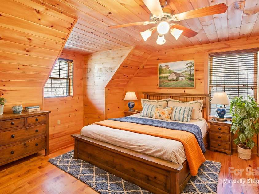 17 Aaron Way, Waynesville, NC 28786.  MLS# CAR4319469, YatesRealty ID 1067. Guest Bedroom 1