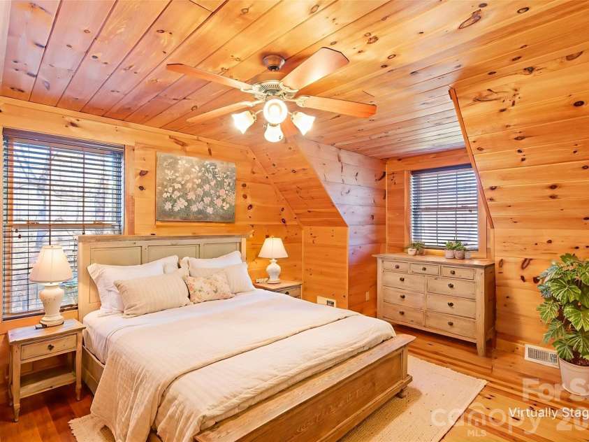 17 Aaron Way, Waynesville, NC 28786.  MLS# CAR4319469, YatesRealty ID 1067. Guest Bedroom 2 Virtually Staged