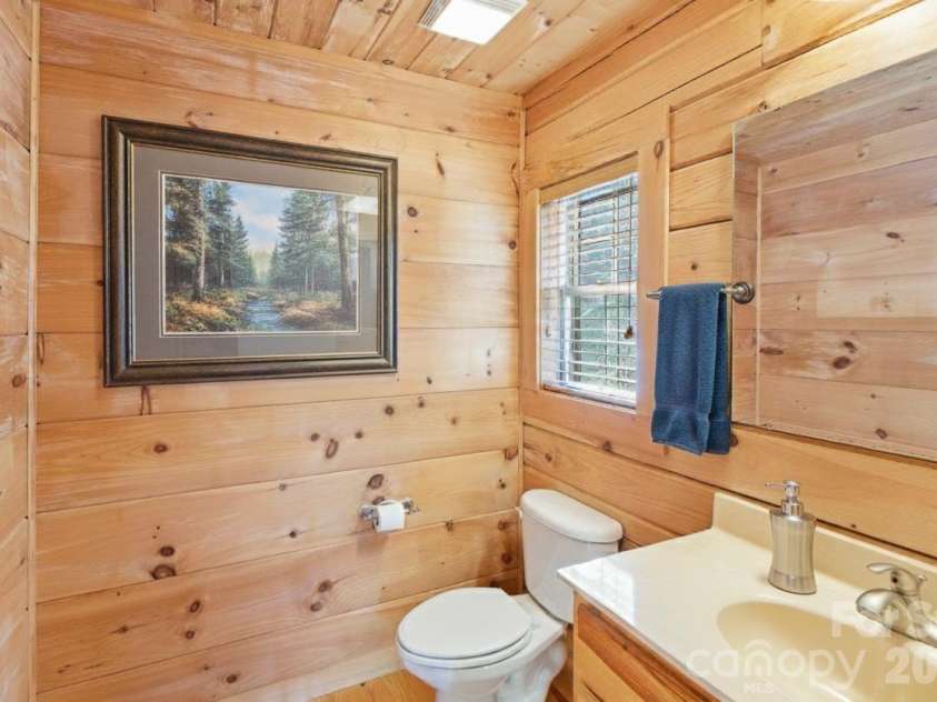 17 Aaron Way, Waynesville, NC 28786.  MLS# CAR4319469, YatesRealty ID 1067. Half  Bath Virtually Staged