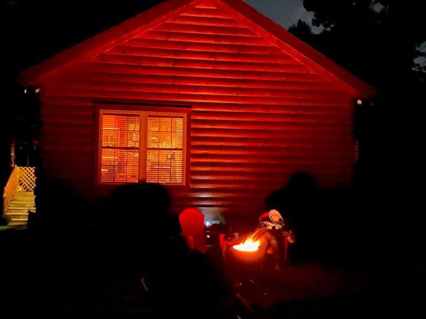 17 Aaron Way, Waynesville, NC 28786.  MLS# CAR4319469, YatesRealty ID 1067. Night View 