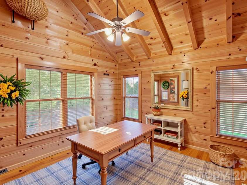 17 Aaron Way, Waynesville, NC 28786.  MLS# CAR4319469, YatesRealty ID 1067. Office/Den Virtually Staged