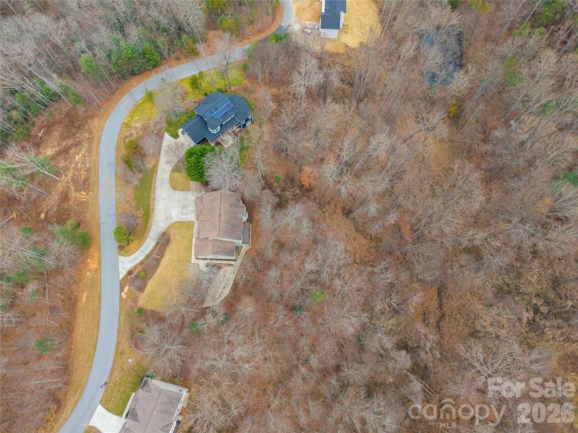 98 Sovereign Lane, Fairview, NC 28730.  MLS# CAR4326130, YatesRealty ID 10689. Aerial shot