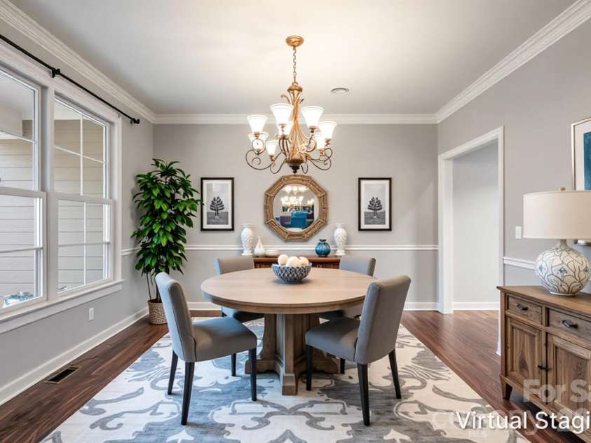 98 Sovereign Lane, Fairview, NC 28730.  MLS# CAR4326130, YatesRealty ID 10689. Traditional dining room