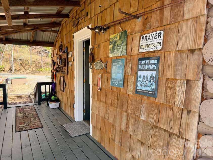 3695 NC 9 Highway, Mill Spring, NC 28756.  MLS# CAR4364501, YatesRealty ID 10700. Cottage Deck