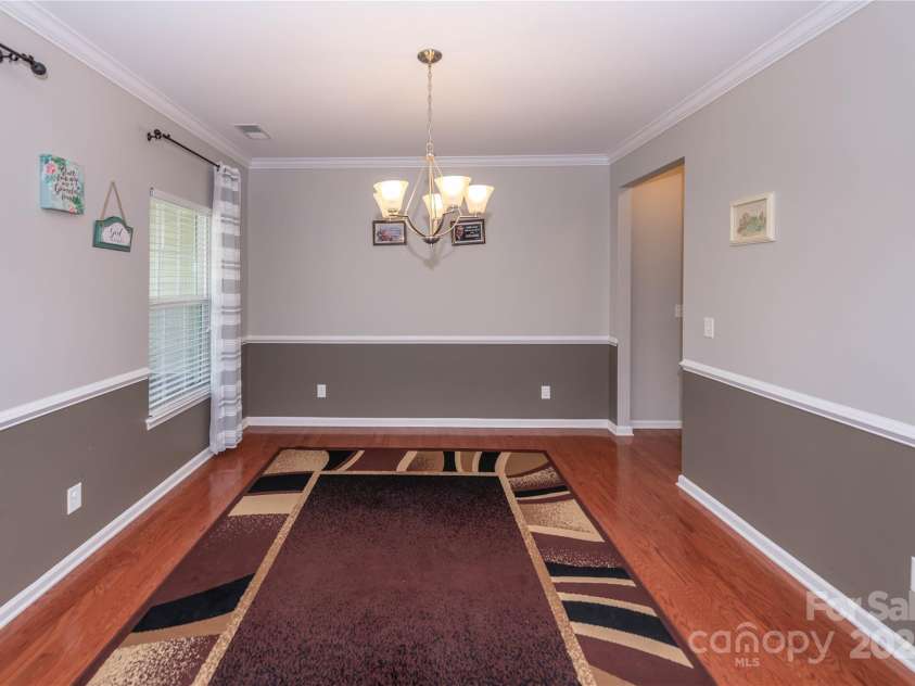 7412 Greene Mill Avenue, Concord, NC 28025.  MLS# CAR4249641, YatesRealty ID 10718. Dining Room