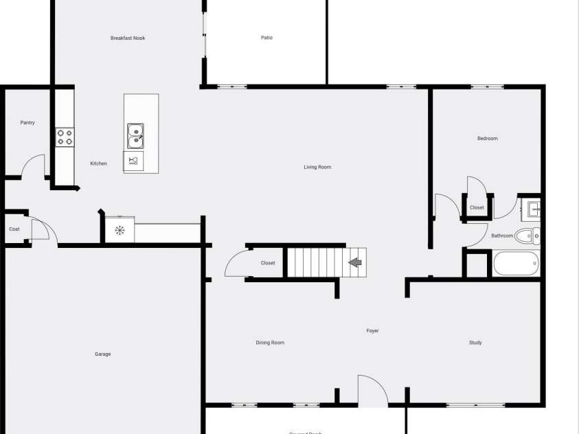 7412 Greene Mill Avenue, Concord, NC 28025.  MLS# CAR4249641, YatesRealty ID 10718. First Floor