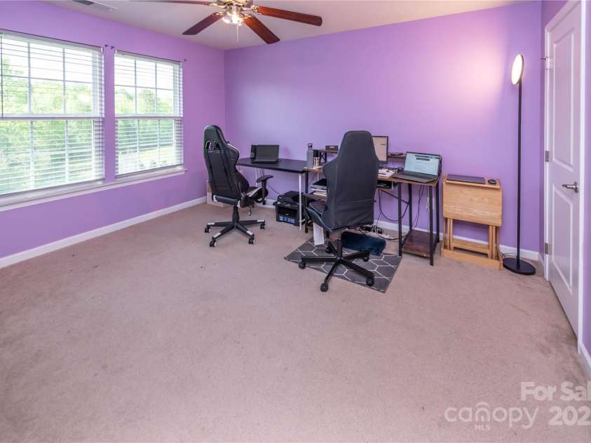 7412 Greene Mill Avenue, Concord, NC 28025.  MLS# CAR4249641, YatesRealty ID 10718. Second upstairs bedroom currently used as an office
