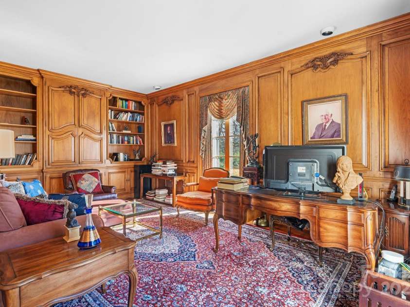 135 Claron Place, Lenoir, NC 28645.  MLS# CAR4213212, YatesRealty ID 1074. Office/Library w/Custom Woodwork