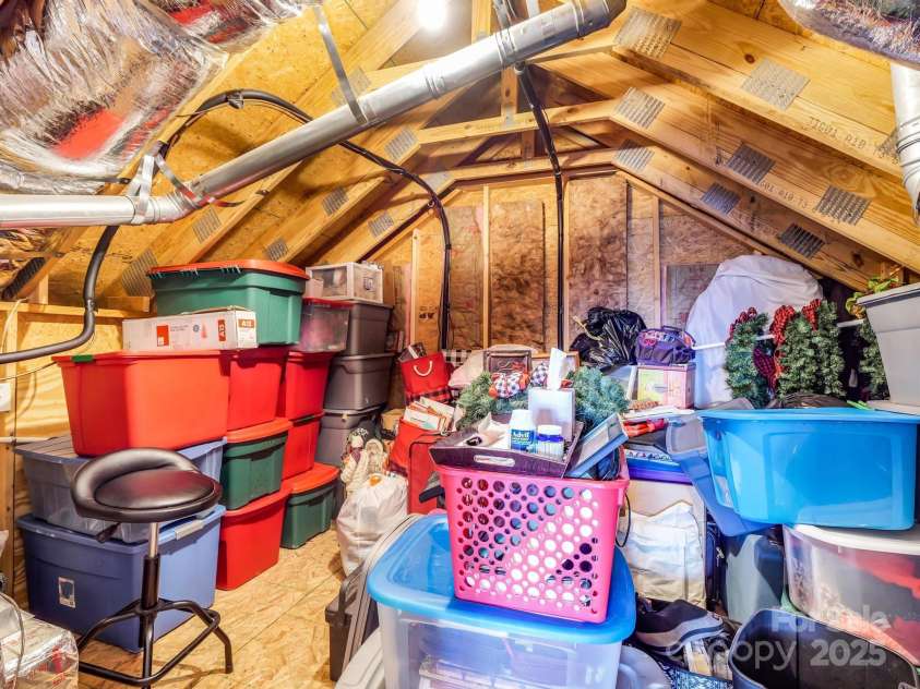 8 Mallard Run Drive, Arden, NC 28704.  MLS# CAR4238190, YatesRealty ID 10764. Walk-in attic storage.