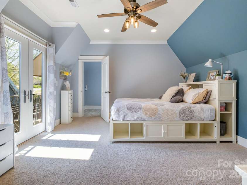 751 Mendenhall Court, Fort Mill, SC 29715.  MLS# CAR4239100, YatesRealty ID 10770. Queen suite with Juliet Balcony