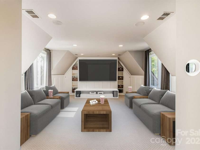 751 Mendenhall Court, Fort Mill, SC 29715.  MLS# CAR4239100, YatesRealty ID 10770. Theatre room-Virtual Staging