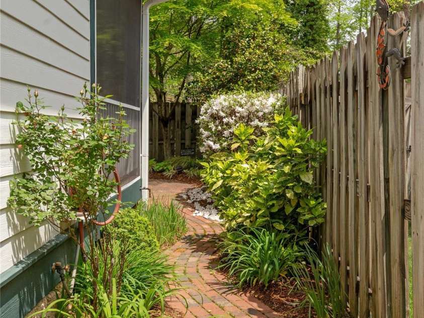 6 Stepping Stone Lane, Flat Rock, NC 28731.  MLS# CAR4251923, YatesRealty ID 10778. Side yard