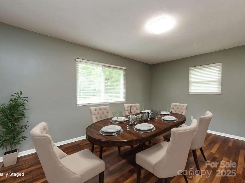 7109 Bisaner Street, Charlotte, NC 28269.  MLS# CAR4302995, YatesRealty ID 10789. Dining Area- Virtual Staging