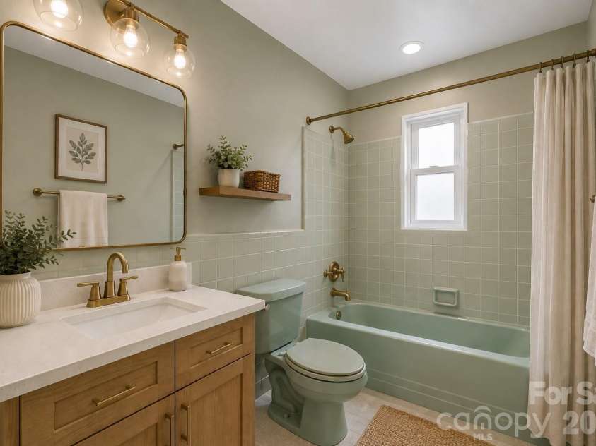 82 Greasy Cove Road, Leicester, NC 28748.  MLS# CAR4330062, YatesRealty ID 10795. Virtual update of bath 2