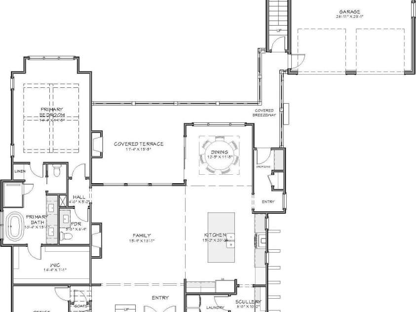 720 Dogwood Lane, Davidson, NC 28036.  MLS# CAR4227979, YatesRealty ID 108. Main Floor plan