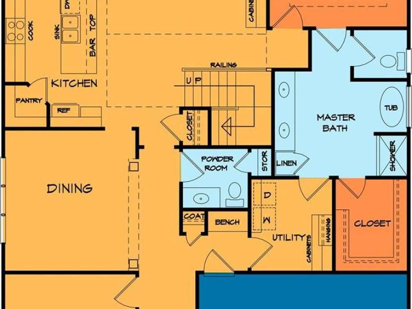 3046 Meadowcrest Drive, Clover, SC 29710.  MLS# CAR4327029, YatesRealty ID 1080. Floor Plan Level 1