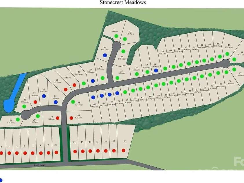 3046 Meadowcrest Drive, Clover, SC 29710.  MLS# CAR4327029, YatesRealty ID 1080. Plat Map